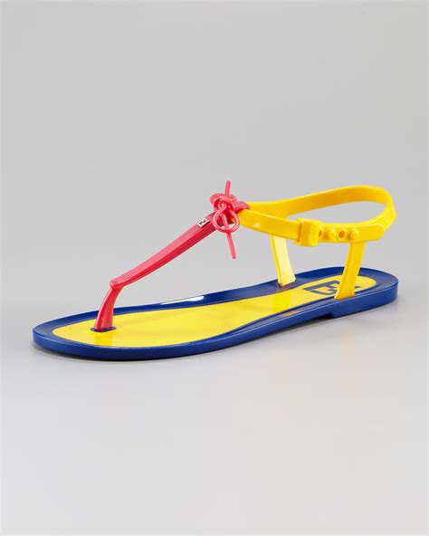 fendi jelly thong sandals pink|farfetch fendi shoes.